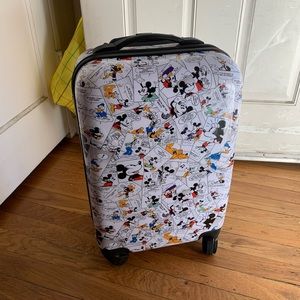 Mickey Mouse carryon suitcase.